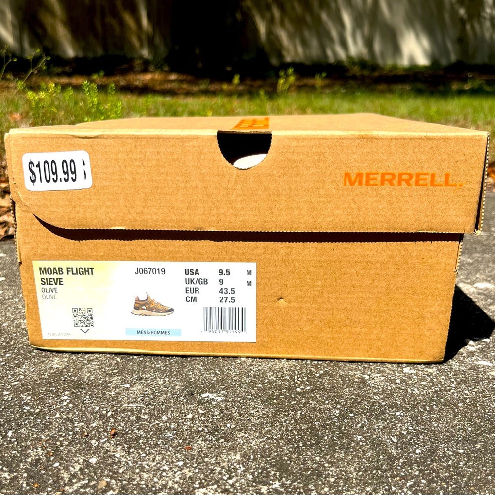 BNWT Merrell Moab Flight Sieve Men’s 9.5